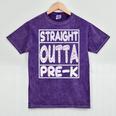 Straight Outta Pre-K Shirt Great Graduation Preschools Mineral Wash Tshirts Mineral Purple