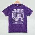 Straight Outta Pre-K T Shirt Graduation Class Of 2018 Mineral Wash Tshirts Mineral Purple