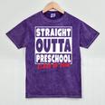 Straight Outta Preschool Class Of 2018 Graduation Shirt Mineral Wash Tshirts Mineral Purple