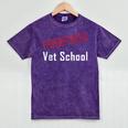 Straight Outta Vet School Graduation Veternarians I Survived Mineral Wash Tshirts Mineral Purple