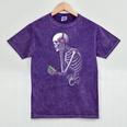 Stuck In The 80S Music Tee Walkman Cassette Nostalgia Mineral Wash Tshirts Mineral Purple