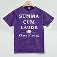Summa Cum Laude Class Of 2025 Distinction Degree Graduation Mineral Wash Tshirts Mineral Purple