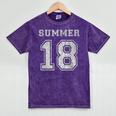 Summer 2018 Teen Graduation Shirt Mineral Wash Tshirts Mineral Purple
