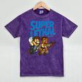 Super Lethal Cute Nostalgia Mineral Wash Tshirts Mineral Purple