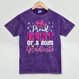 Super Proud Aunt Of 2025 Graduate Senior Graduation Family Mineral Wash Tshirts Mineral Purple