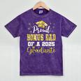 Super Proud Bonus Dad Of 2025 Graduate Graduation Family Mineral Wash Tshirts Mineral Purple