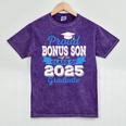 Super Proud Bonus Son Of 2025 Graduate Graduation Family Premium Mineral Wash Tshirts Mineral Purple