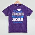 Super Proud Godbrother Of 2025 Graduate Graduation Family Mineral Wash Tshirts Mineral Purple