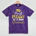 Super Proud Grammy Of 2025 Graduate Senior Graduation Family Mineral Wash Tshirts Mineral Purple