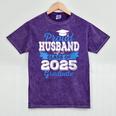 Super Proud Husband Of 2025 Graduate Graduation Family Mineral Wash Tshirts Mineral Purple