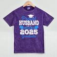Super Proud Husband Of 2025 Graduate Graduation Family Premium Mineral Wash Tshirts Mineral Purple