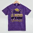 Super Proud Little Brother 2025 Graduate Graduation Family Mineral Wash Tshirts Mineral Purple