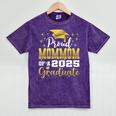 Super Proud Mommom Of 2025 Graduate Senior Graduation Family Premium Mineral Wash Tshirts Mineral Purple