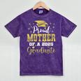 Super Proud Mother Of 2025 Graduate Senior Graduation Family Mineral Wash Tshirts Mineral Purple