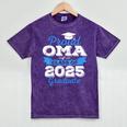 Super Proud OMA Of 2025 Graduate Senior Graduation Family Mineral Wash Tshirts Mineral Purple