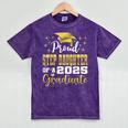 Super Proud Step Daughter Of 2025 Graduate Graduation Family Mineral Wash Tshirts Mineral Purple