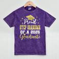 Super Proud Step Grandma Of 2025 Graduate Graduation Family Mineral Wash Tshirts Mineral Purple