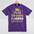 Super Proud Step Grandpa Of 2025 Graduate Graduation Family Premium Mineral Wash Tshirts Mineral Purple