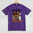 Support Your Local Trick Or Treaters Retro Spooky Nostalgia Mineral Wash Tshirts Mineral Purple
