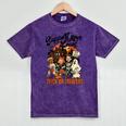 Support Your Local Trick Or Treaters Retro Spooky Nostalgia Mineral Wash Tshirts Mineral Purple