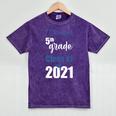 I Survived 5th Grade Class Of 2021 Quarantined Graduation 2 Mineral Wash Tshirts Mineral Purple