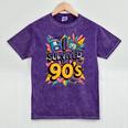 I Survived The 90s – Cute Retro Cartoon Nostalgia Mineral Wash Tshirts Mineral Purple