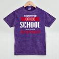 I Survived Catholic School Shirt Catholic Graduation Mineral Wash Tshirts Mineral Purple