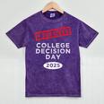 I Survived College Decision Day Graduation Class Of 25 Mineral Wash Tshirts Mineral Purple