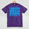 I Survived Medical School Class Of 2018 Graduation Mineral Wash Tshirts Mineral Purple