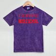 I Survived Middle School Graduation Shirt T-Shirt Mineral Wash Tshirts Mineral Purple
