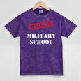 I Survived Military School Graduation Straight Outta Mineral Wash Tshirts Mineral Purple