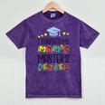 I Survived My Mom's Master's Degree Master Graduation Mineral Wash Tshirts Mineral Purple