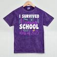 I Survived Nursing School Class Of 2025 New Nurse Graduation Mineral Wash Tshirts Mineral Purple