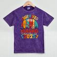 I Survived Nursing School Class Of 2025 Proud Graduation Mineral Wash Tshirts Mineral Purple