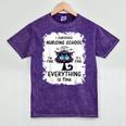 I Survived Nursing School Graduation 2025 Mineral Wash Tshirts Mineral Purple