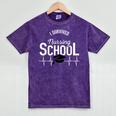 I Survived Nursing School Graduation RN Nurse T Shirt Mineral Wash Tshirts Mineral Purple