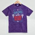 I Survived My Sister'S Nursing Degree Sis Nurse Graduation Mineral Wash Tshirts Mineral Purple