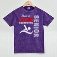 Swimming Team Senior Class Of 2025 Graduation 2025 Mineral Wash Tshirts Mineral Purple
