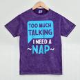 Too Much Talking I Need A Nap For Introverts Raglan Baseball Tee Mineral Wash Tshirts Mineral Purple