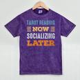 Tarot Reading Now Minimal Socializing Introvert Vintage Mineral Wash Tshirts Mineral Purple