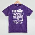 The Tassel Was Worth The Hassle Graduation Class Mineral Wash Tshirts Mineral Purple