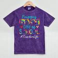 Teacher Happy Last Day Of School Women Men Graduation Mineral Wash Tshirts Mineral Purple