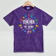 Teacher Of Tiny Humans Preschool Kindergarten Graduation Mineral Wash Tshirts Mineral Purple