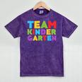 Team Kindergarten Shirt Teacher Back To School Graduation Men Women Girls Kids Mineral Wash Tshirts Mineral Purple