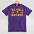 Tennis Senior Night Tennis Senior 2025 Graduation 11 Mineral Wash Tshirts Mineral Purple