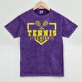 Tennis Senior Night Tennis Senior 2025 Graduation 20 Mineral Wash Tshirts Mineral Purple