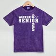 Tennis Senior Night Tennis Senior 2025 Graduation 3 Mineral Wash Tshirts Mineral Purple
