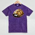 Timid Turtle Cute Introvert Misanthropic Antisocial Mineral Wash Tshirts Mineral Purple