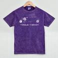 Torque Therapy Automotive Nostalgia Vintage Hotrod Car Mineral Wash Tshirts Mineral Purple