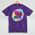 Totally 80's Tie Dye Retro Vibes 1980s Style Nostalgia Mineral Wash Tshirts Mineral Purple